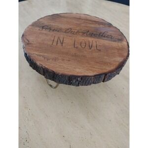 Rustic Brown Natural Live Edge Wooden Cake Cupcake Stand Party Event Decorations